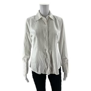 Cabi - White Solid Pre-Owned Ladies Casual Top - Size M